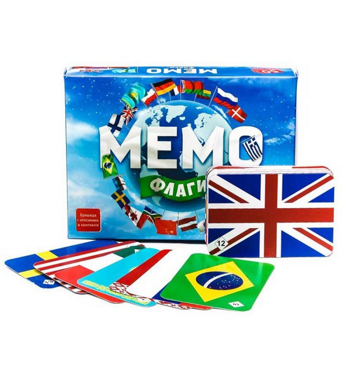 Игра настольная  Мемо "Флаги" (5+) Нескучные игры
