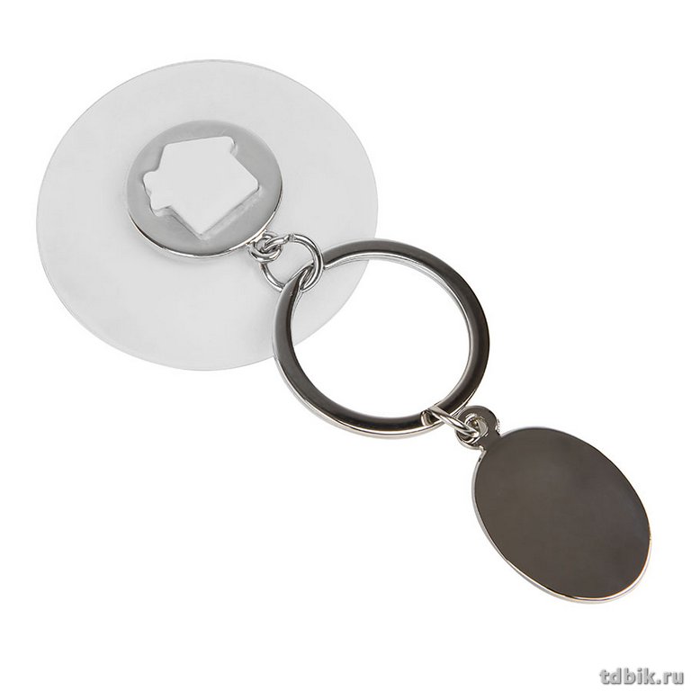 Брелок на присоске "HALMAN" 11,5х5см (металл/силикон)