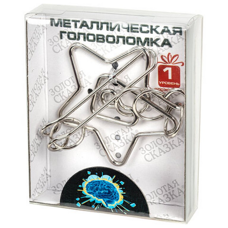 Головоломка из металла (ассорти) Золотая сказка