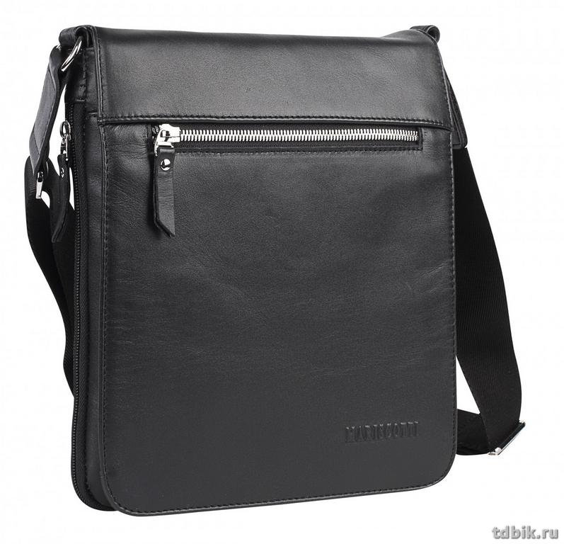 Планшет Franchesco Mariscotti "Аликанте" 24*26*2см натур. кожа, черный