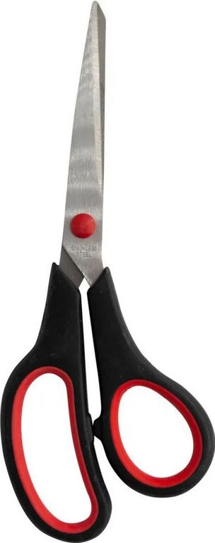 Ножницы 190 мм пластмас. эргоном. рукоятка с резиновыми вставками Buro