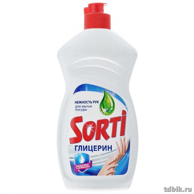 Жидкость д/мытья посуды Sorti 450 мл.