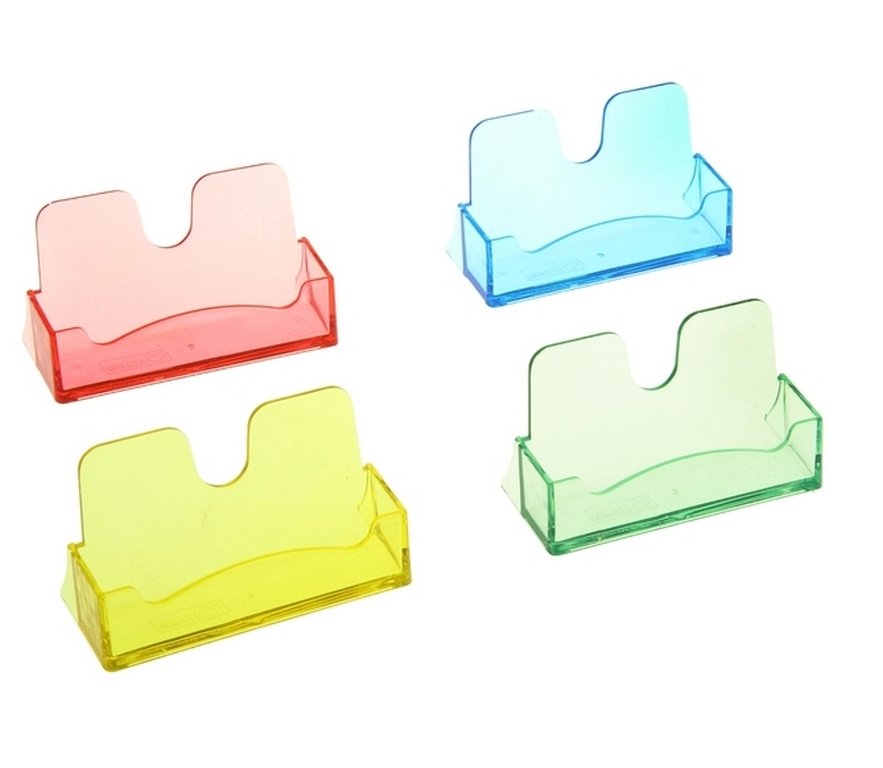 Подставка для визитных карточек 40*100*55 мм Стамм Flowers, цвет ассорти