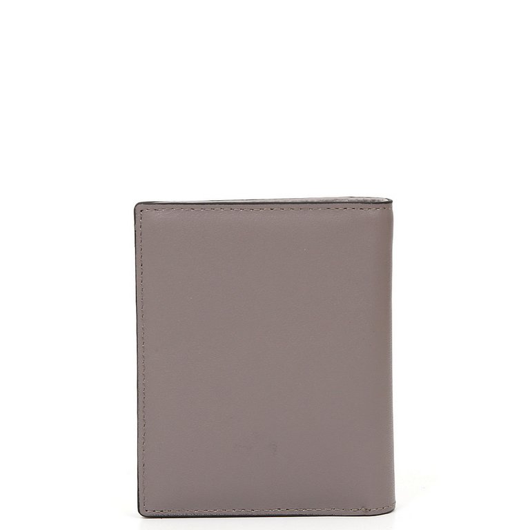 Портмоне FABRETTI женское, нат. кожа, 11*10*3см, серый