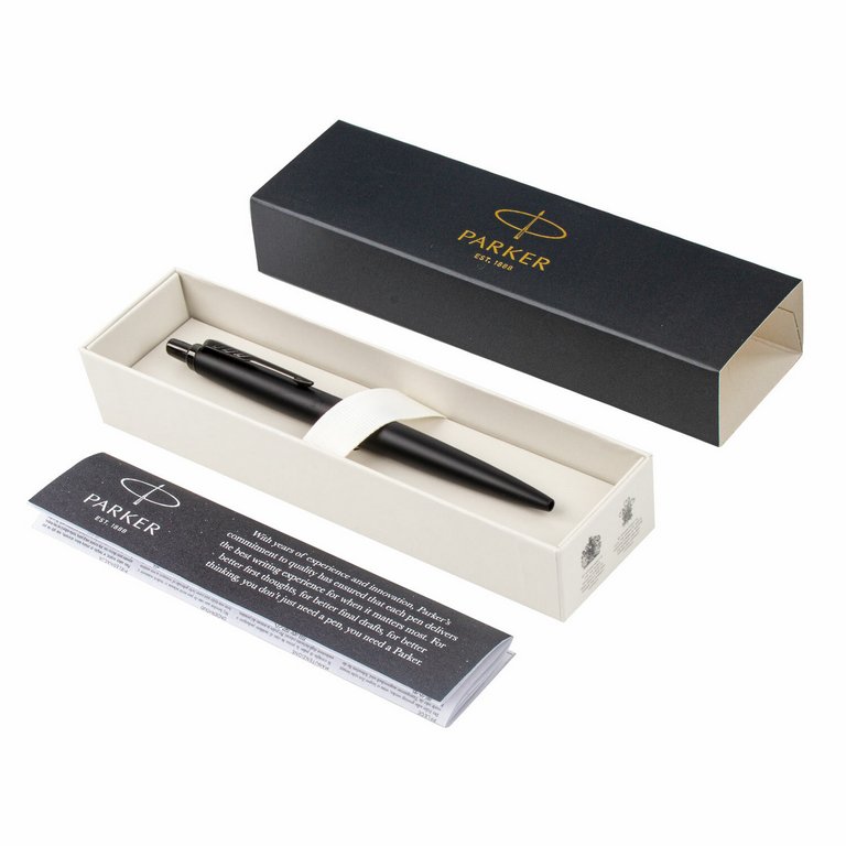 Ручка шариковая Parker Jotter Monochrome XL Black BТ (нерж.сталь)