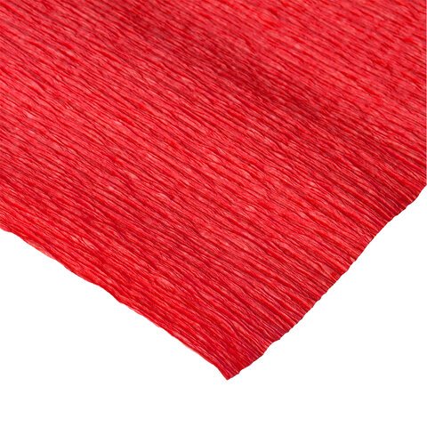 Бумага креповая 50*250 красная, в рулоне, BRAUBERG