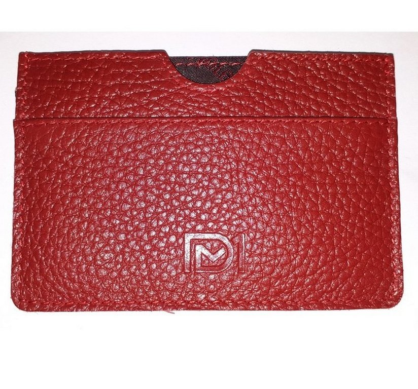 Картхолдер D.Morelli "Монтана" нат.кожа, цв. красный
