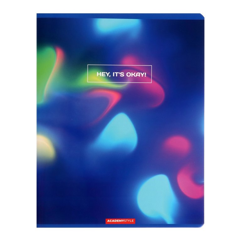 Тетрадь 96 лист кл. А5 на скрепке "Блики"