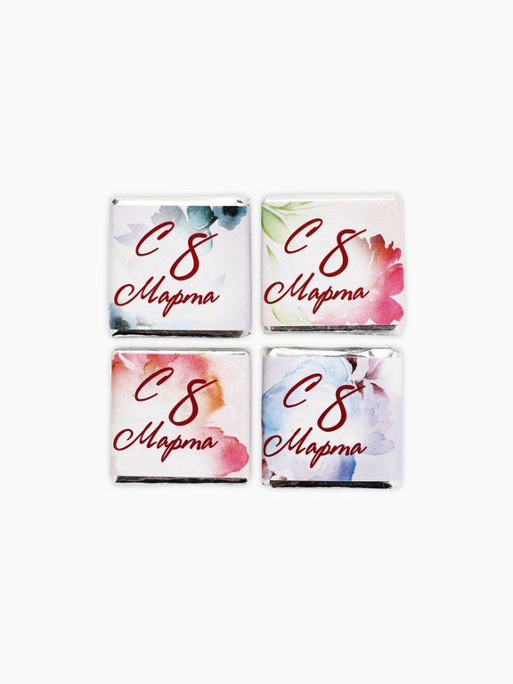 Шоколад молочный "8 марта" с предсказаниями 5 г