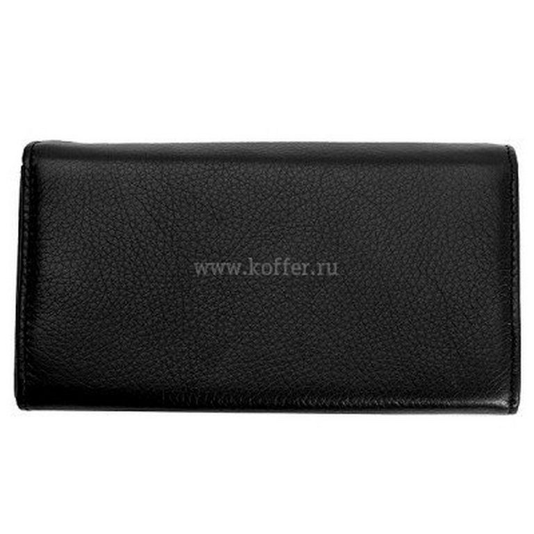 Портмоне Dr.Koffer 17*9см, нат. кожа, черный