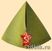 Пилотка картонная