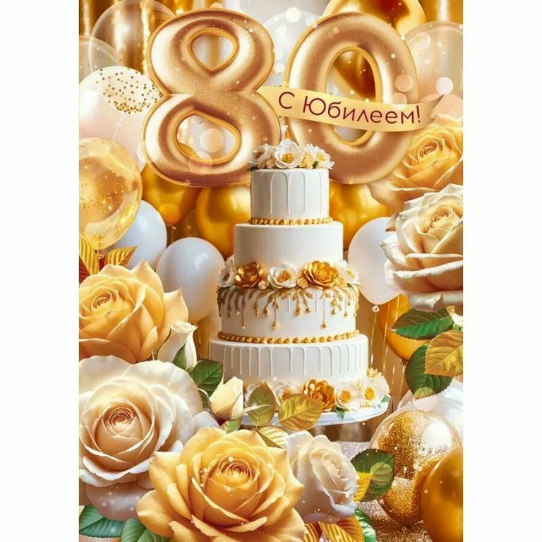 Открытка Гигант (юбилейная) "80 лет" текст