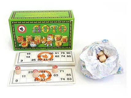 Игра настольная Лото деревянное Русский стиль