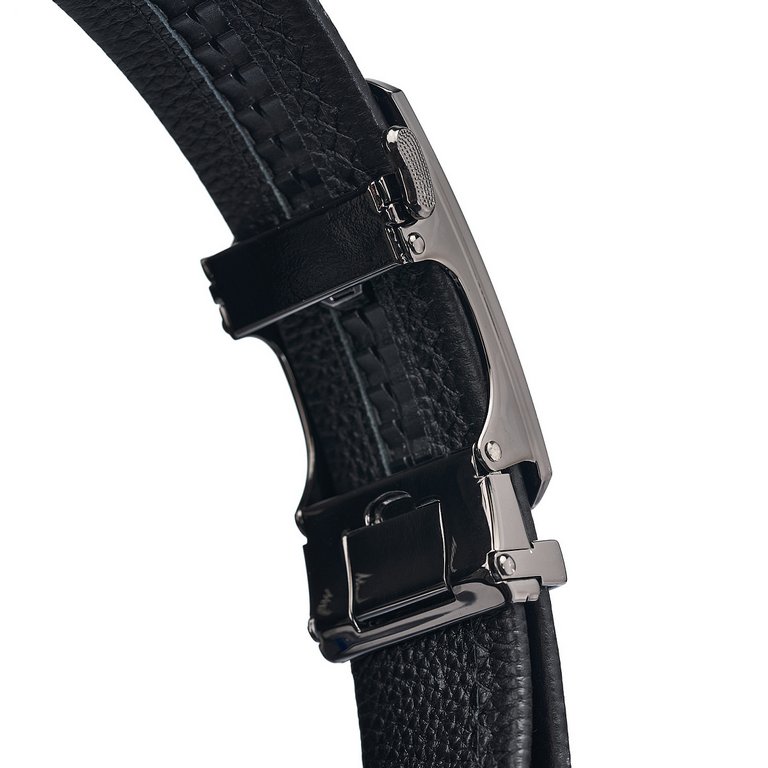 Ремень Dr.Koffer мужской нат. кожа, черный