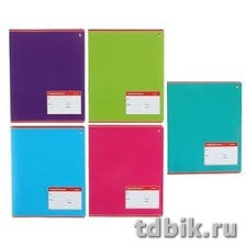 Тетрадь 18 лист кл. А5 "Классика", 5 цветов, обложка мелованная бумага