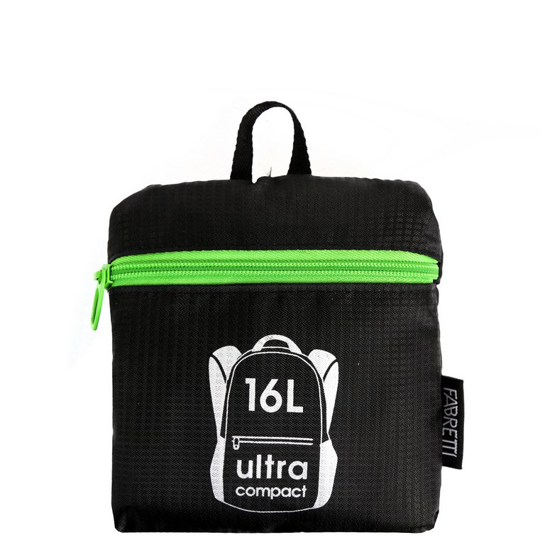 Рюкзак FABRETTI складной, полиэстер, черный