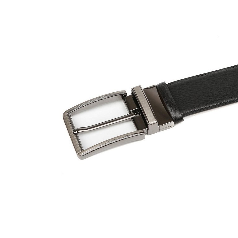 Ремень FABRETTI мужской, натуральная кожа, размер 130, коричневый/чёрный