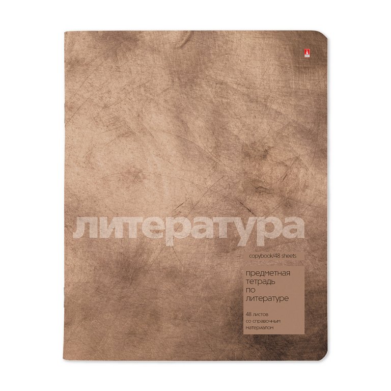 Тетрадь 48 лист лин. А5 на скрепке, со справ. мат-ом "STONE COLOR. ЛИТЕРАТУРА"