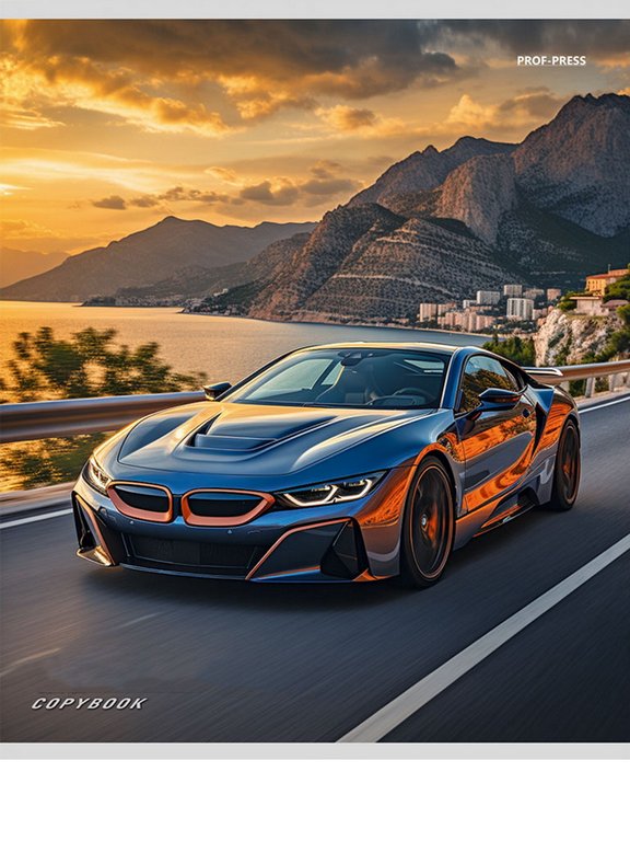 Тетрадь 48 лист кл. А5 на скрепке "МАШИНЫ И ЗАКАТ" 5 видов