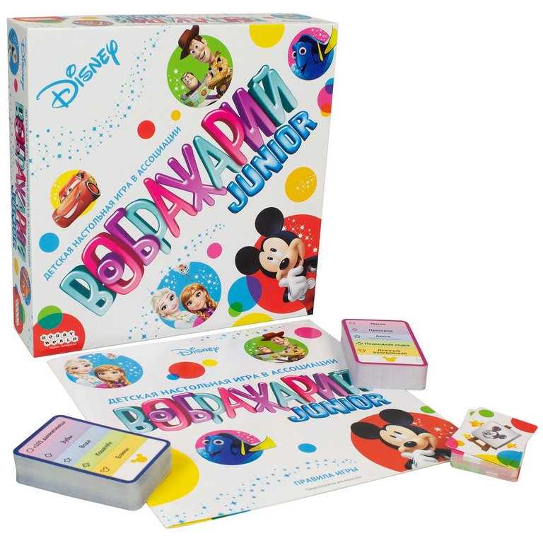 Игра настольная  .6+ с карточками "Воображарий: Disney" (3-9 игр-в, от 30мин.) HOBBY WORLD