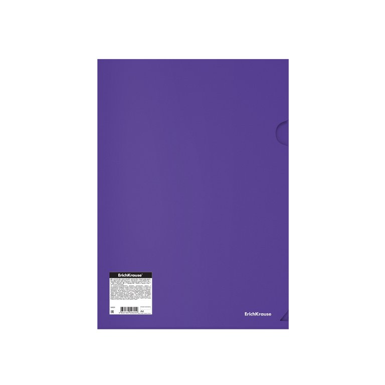 Папка-уголок A4 пластик 0,18 мм Erich Krause Soft Caribbean Sunset, ассорти