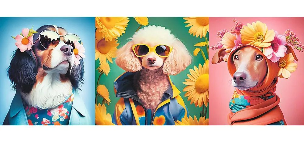 Пазлы  500 дет. "Показ мод-издание для собак" Trefl