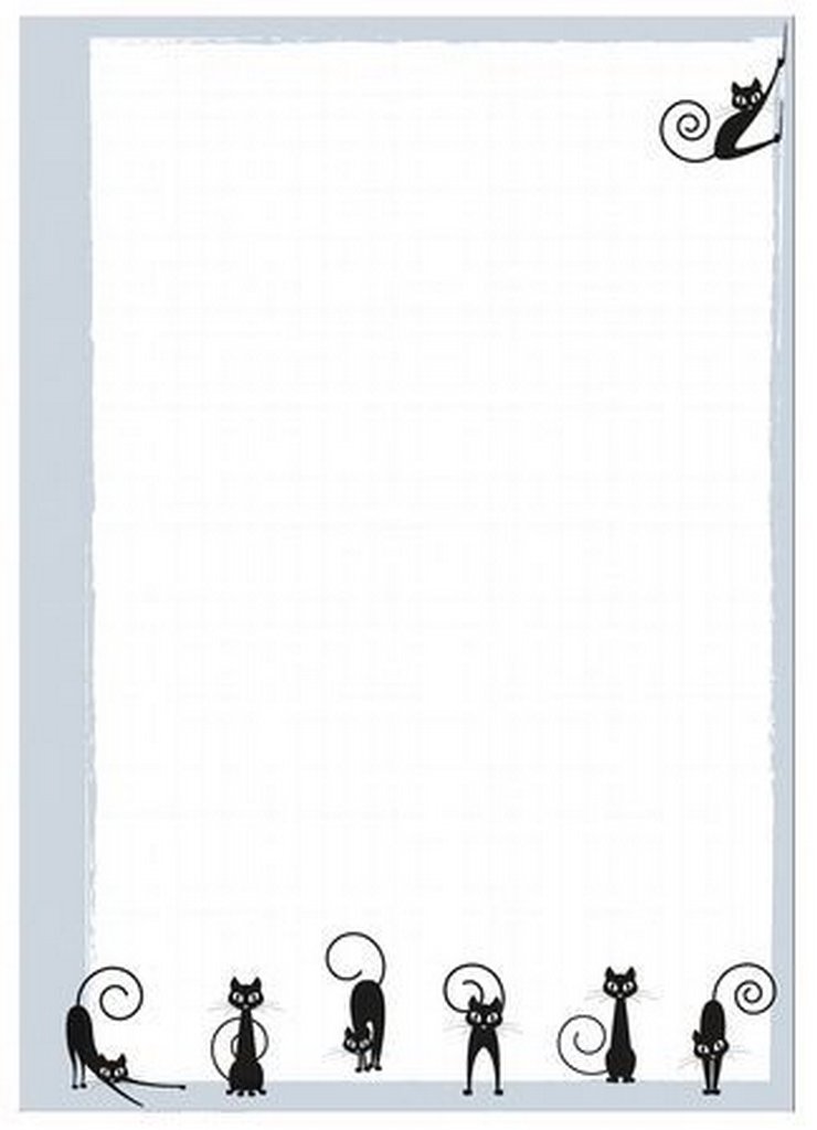 Сменный блок А5 50л. к общим тетрадям, клетка, тонир. бежевый "ЧЁРНЫЕ КОШКИ"