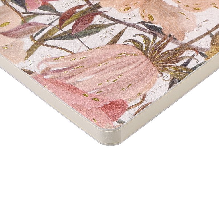 Бизнес-блокнот А6  60л., 105*148 мм, на сшивке Bruno Visconti кожзам "Цветочная страсть"