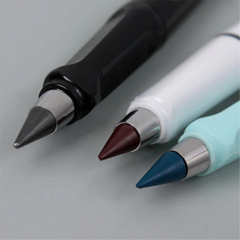 Карандаш вечный цветной Darvish (ассорти) с ластиком (металлический наконечник)