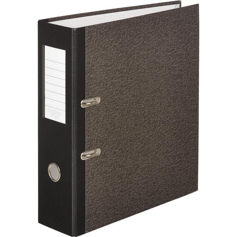 Папка-регистратор А4 90мм Attache пл. карман на торце, черная