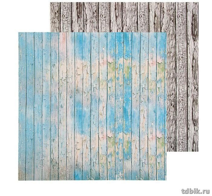 Фотофон двухсторонний "Доски окрашенные" 45*45см