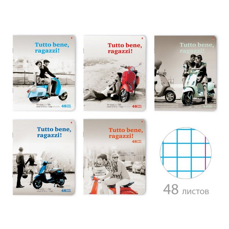 Тетрадь 48 лист кл. А5 на скрепке "ФЕЛИЧИТА"