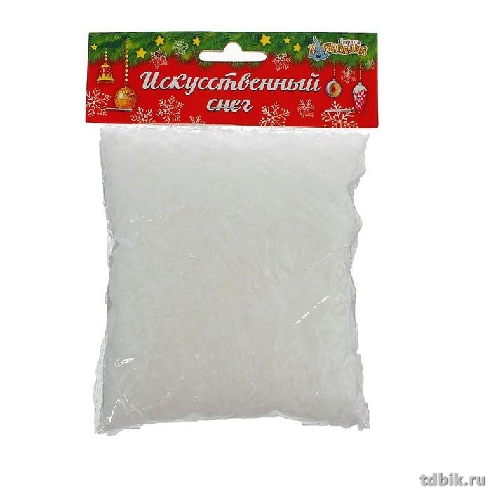 Снег искусственный сверкающий 50гр.