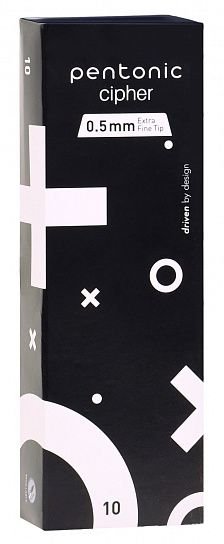 Ручка шариковая масляная Linc Pentonic Cipher 0,5мм синяя (однораз., линия 0,25мм) игольч.