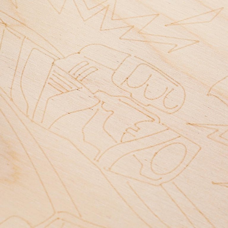 Выжигание "Хот виллс" 20*22 см, МУЛЬТИ АРТ (панно с рисунком)