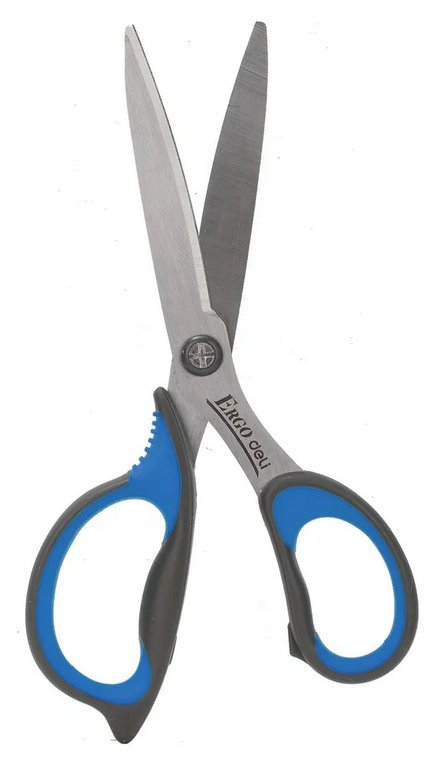 Ножницы 170 мм пластмас. эргоном. рукоятка с резиновыми вставками Deli