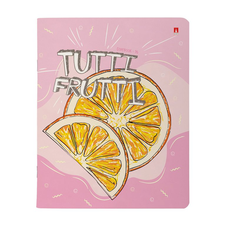 Тетрадь 96 лист кл. А5 на скрепке "Tutti Fruiti" ассорти