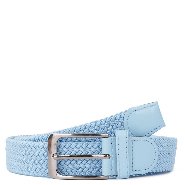 Ремень FABRETTI универсальный, полиэстер размер 125, голубой