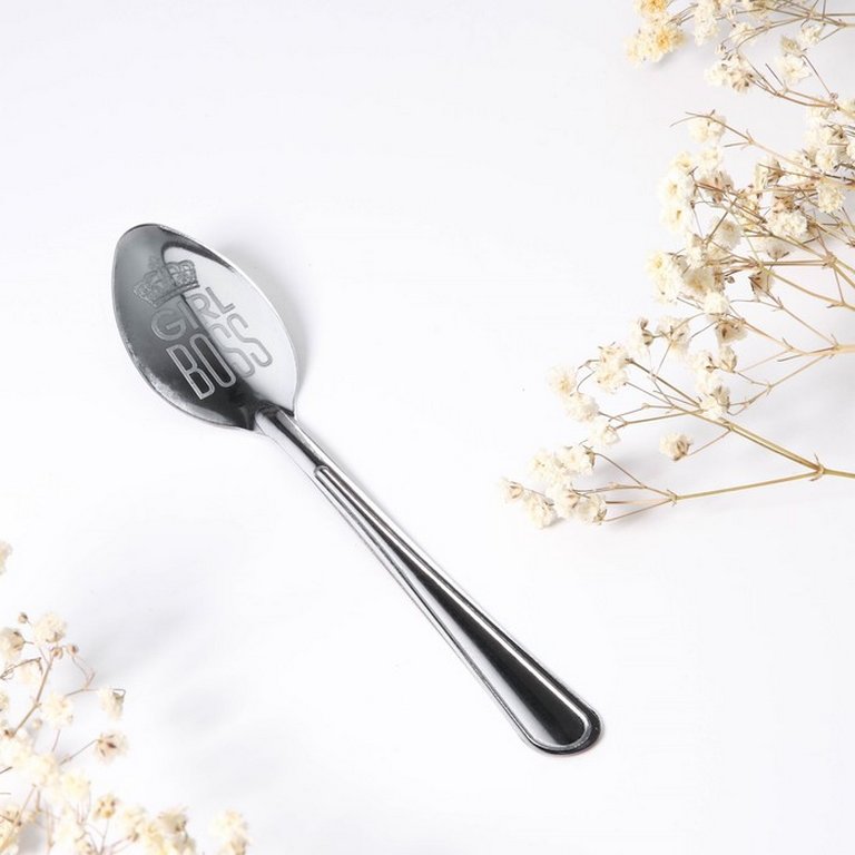 Ложка сувенирная с гравировкой "Girl boss" 3 х 14 см