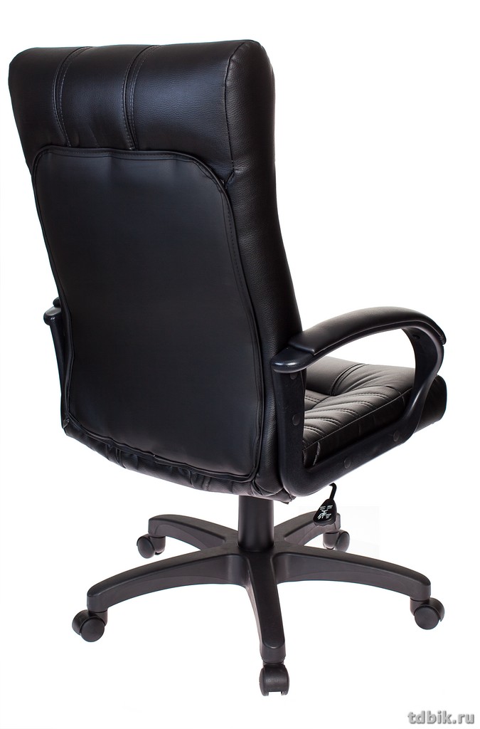 Кресло руководителя Бюрократ KB-10/BLACK (искусственная кожа, цв. черный)