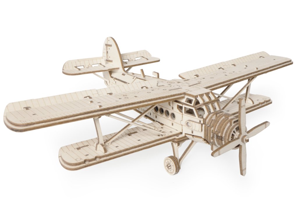 Сборная модель из дерева  144 дет. "Самолёт Арлан" 350*245*78мм