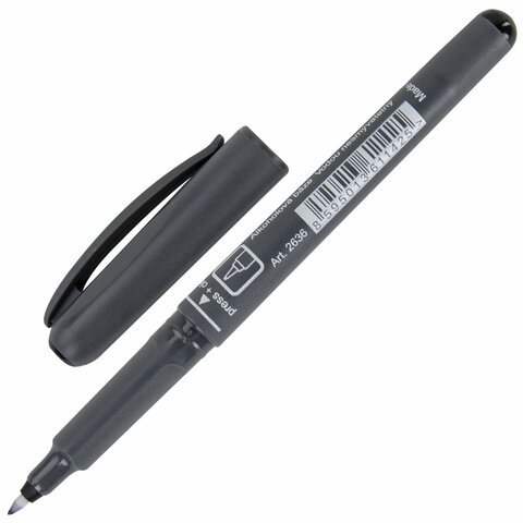 Маркер перманентный  0,6 мм Centropen "OHP" круглый, черный