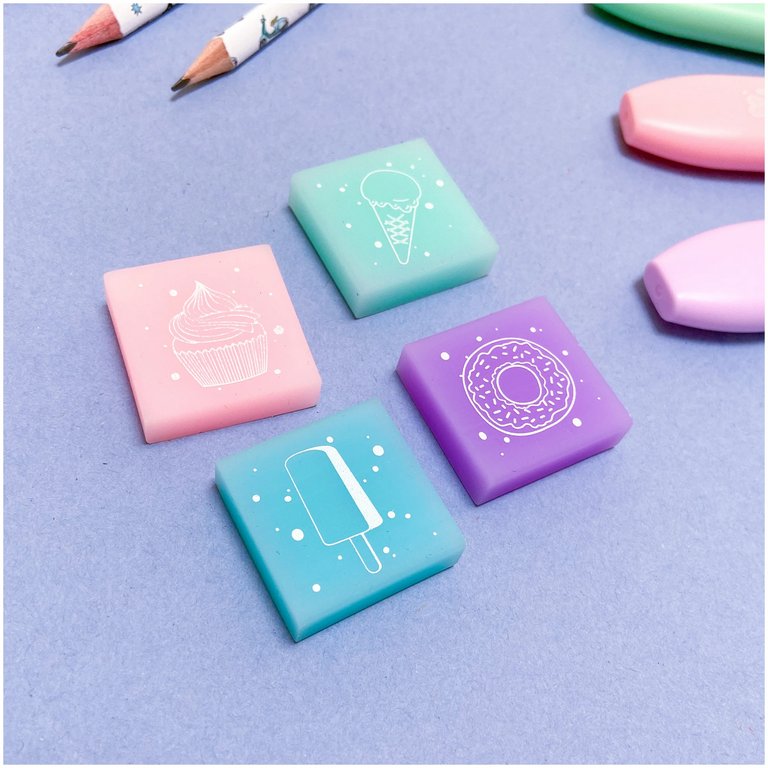 Ластик Bruno Visconti "HappyGraphix. Zefir" (4 цвета)