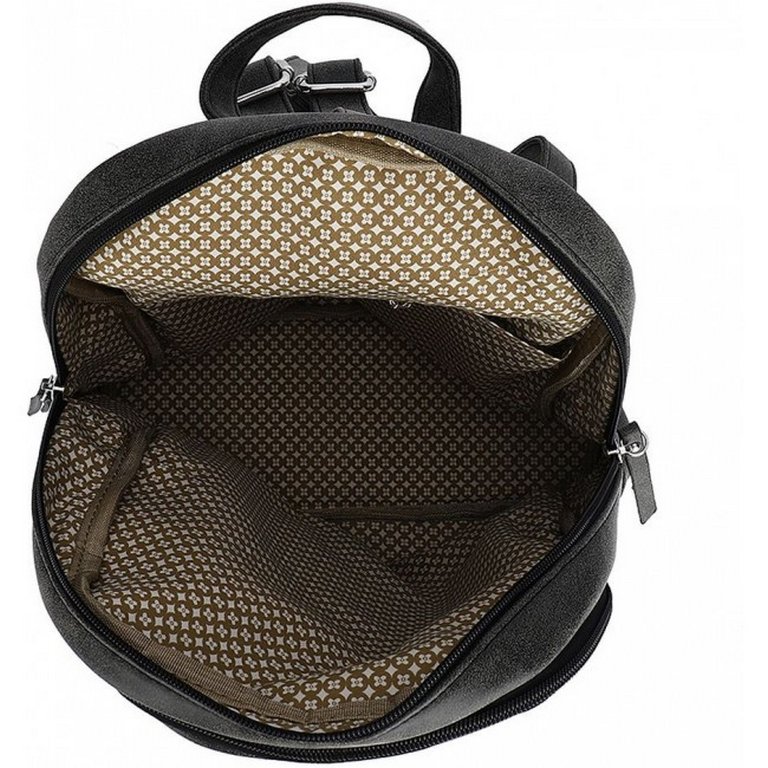 Рюкзак молодежный женский OrsOro иск. кожа 32*28*13 см, черный