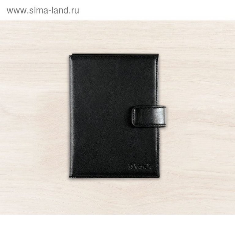 Бумажник путешественника D.Morelli "Black" нат. кожа