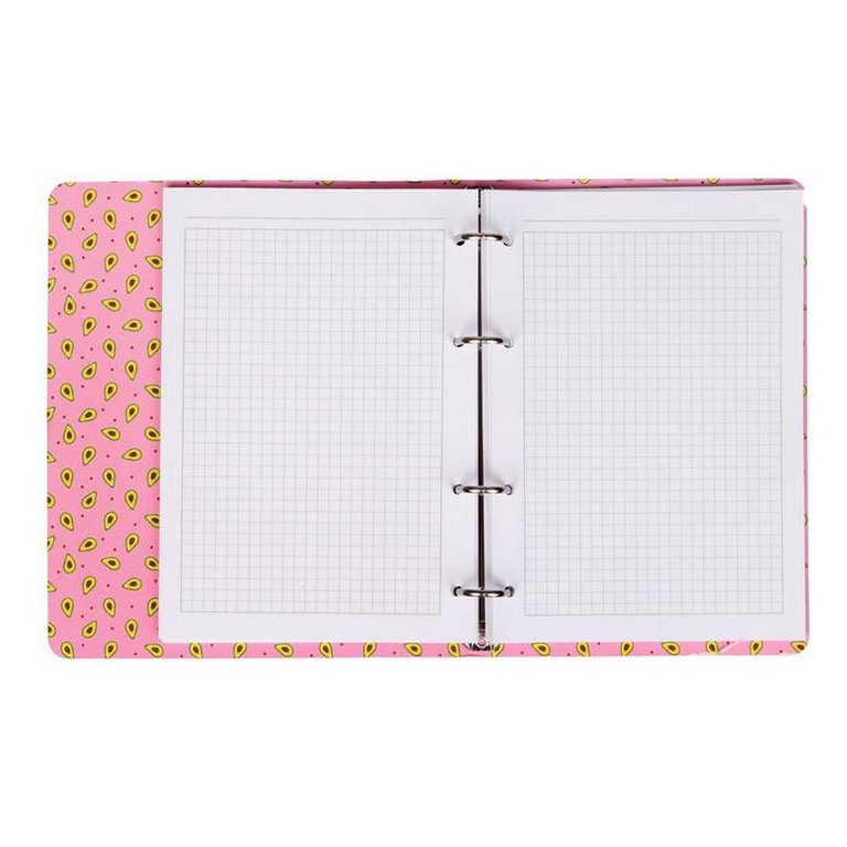 Тетрадь 80 лист кл. А5 на кольцах "Авокадо фитнес"