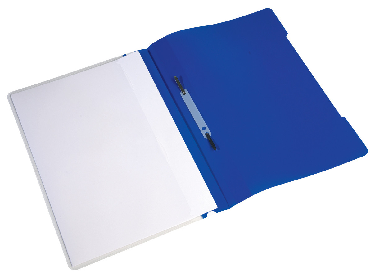 Папка-скоросшиватель А4 пластик (0,12/0,16 мм) с внешним карманом, цвета в ассортименте Бюрократ
