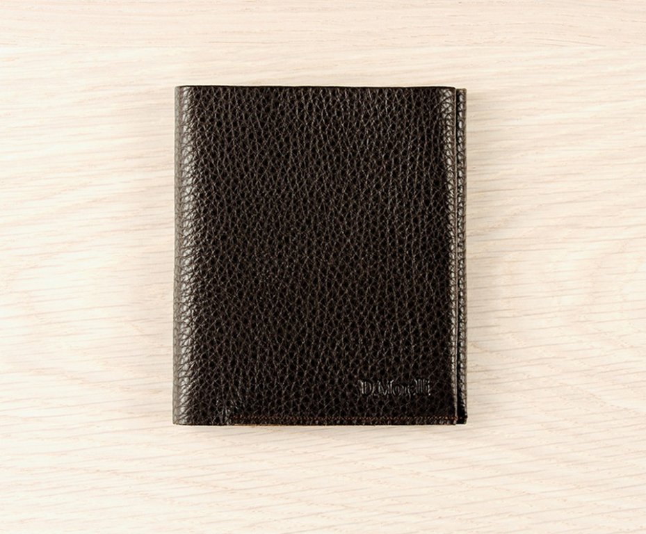 Портмоне D.Morelli мужское "Texas" вертикальное, нат.кожа, коричневый