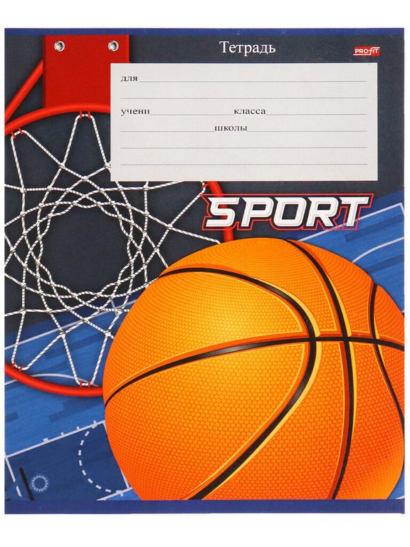 Тетрадь 24 лист кл. А5 Prof-Press "СПОРТИВНЫЕ АТРИБУТЫ" 5 видов