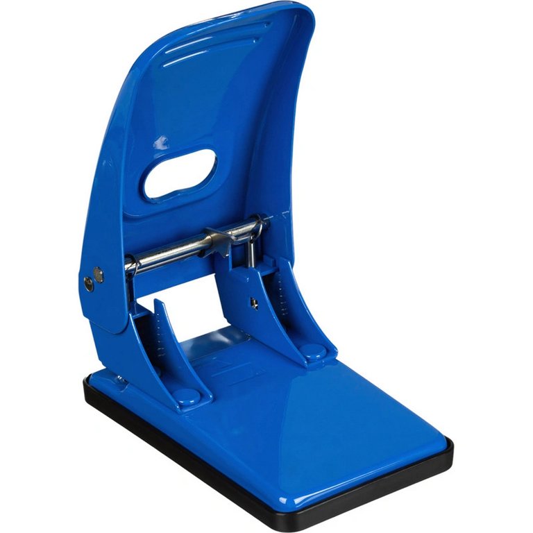 Дырокол до 60л метал. Attache с линейкой синий